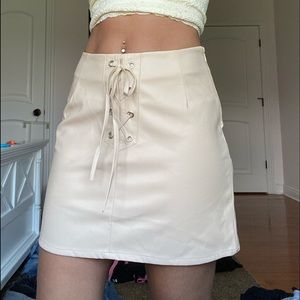 Lace up skirt